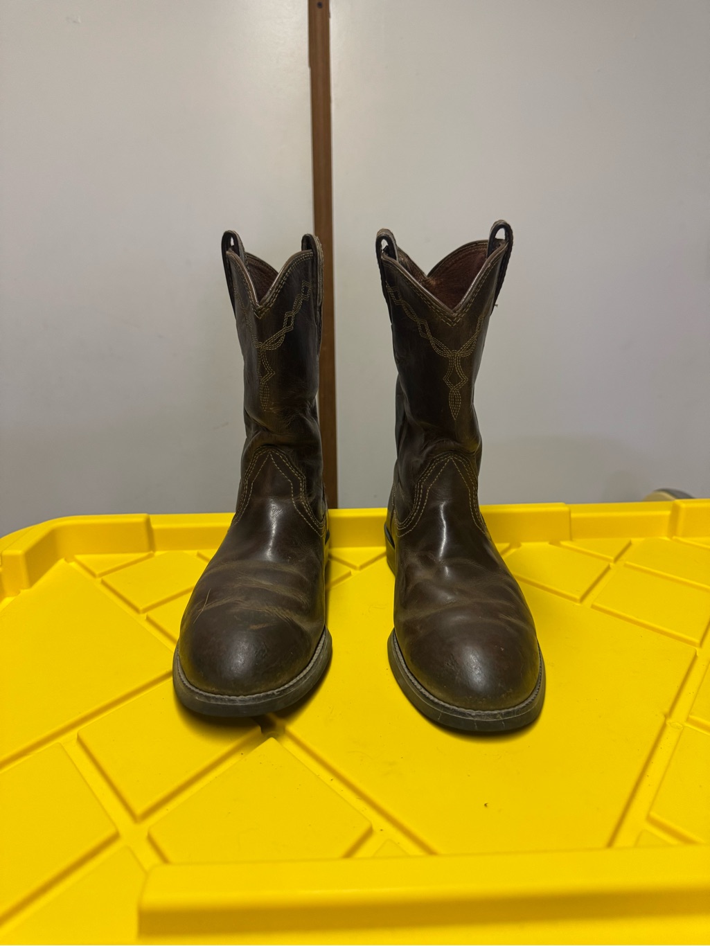 Ariat Women's Heritage Roper Western Cowboy Boots Leather Brown Size 8.5b